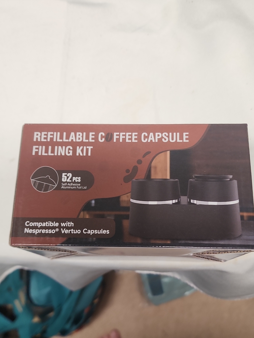 Refillable Coffee Capsule Filling Kit - Black and Brown